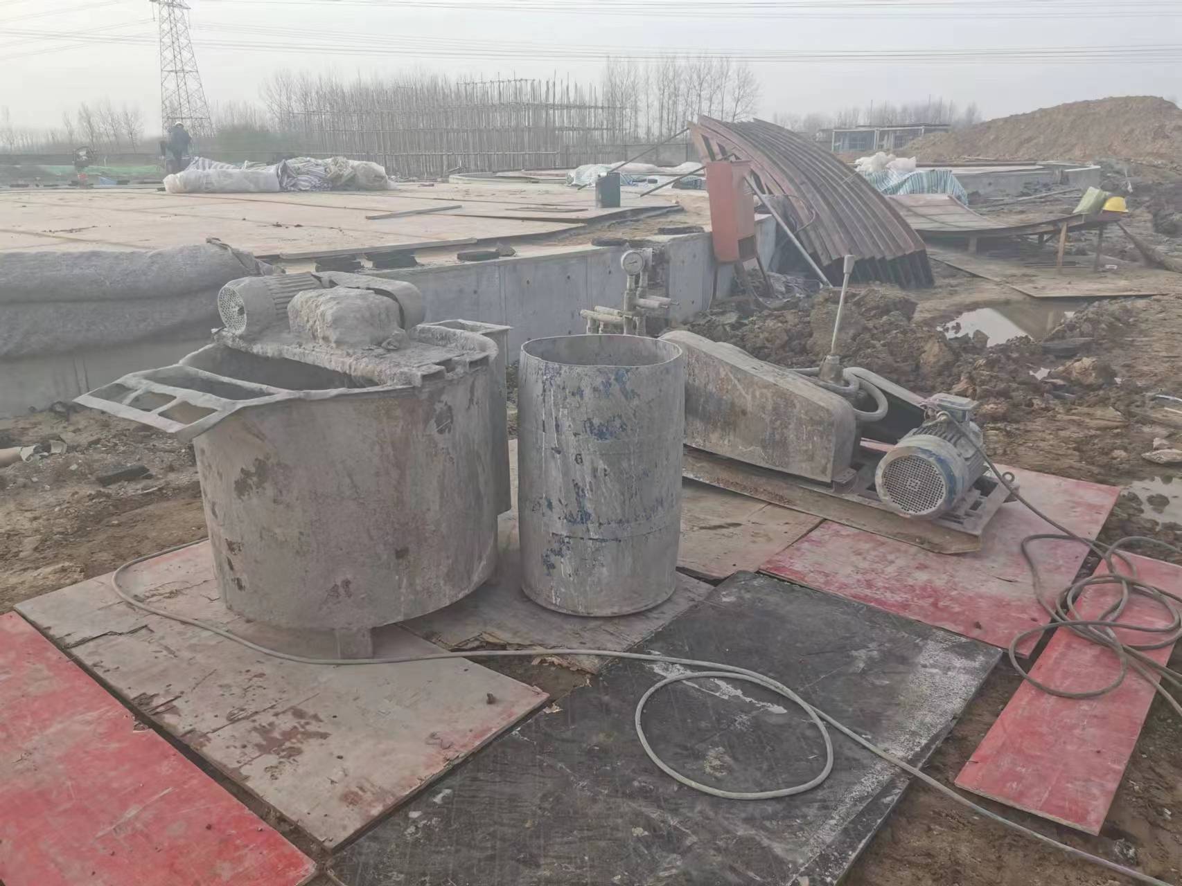 郑场镇设备基础注浆